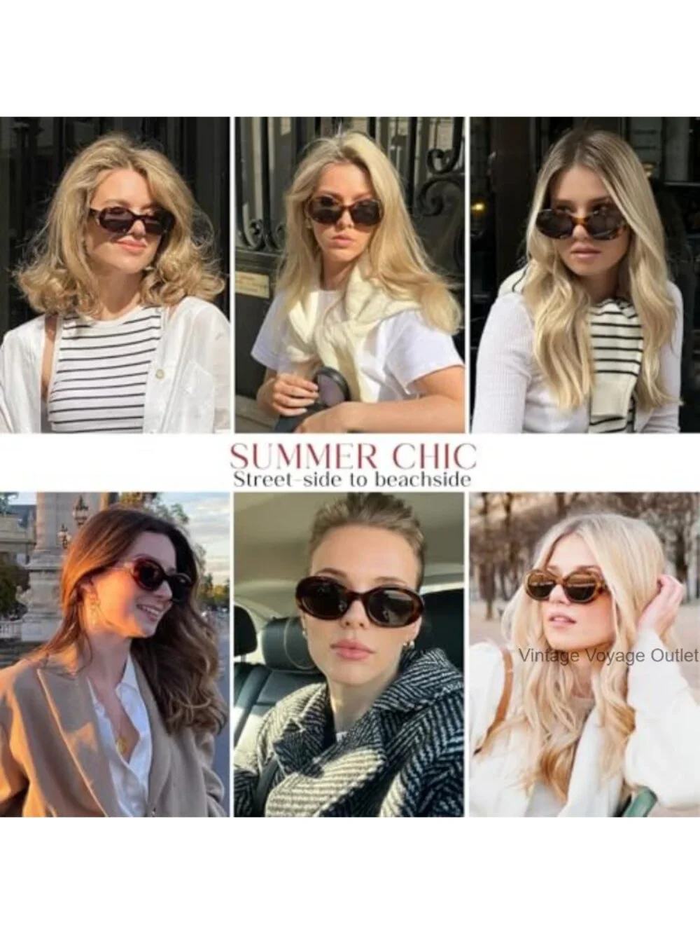 Oval Sunglasses for Women 90s Vintage Chunky Frame UV400